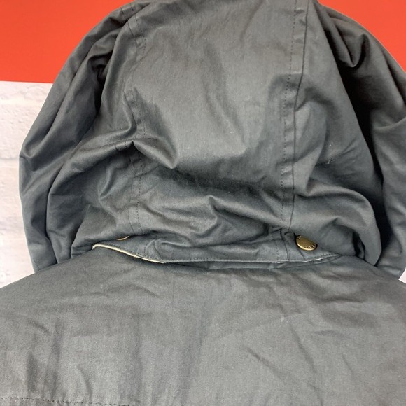 Orvis Women Black Green Mountain Parka Duck Down Feather Horn Toggle Zip Large - Picture 8 of 11